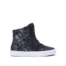 Dětské Kotníkové Boty Supra SKYTOP Černé/Bílé | CZ-59194